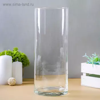 Ваза «Иберетта-300», 2.8 л, 3012 см, стекло, прозрачная