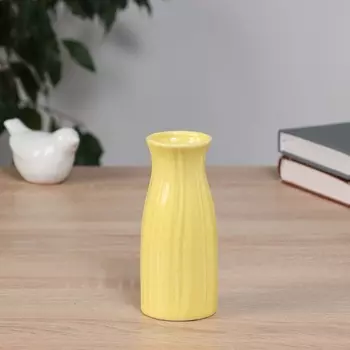 Ваза «Фрэнсис», талия, 12.55 см, керамика, жёлтая