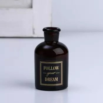 Ваза для цветов стекло Follow you dream, 125 мл.