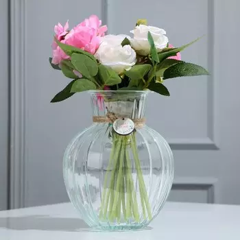 Ваза для цветов стекло Sweet home, 19.5 15 см.