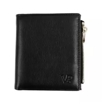 VDG6089 Кошелек, отдел на кнопке, цвет черный 10х11х2см