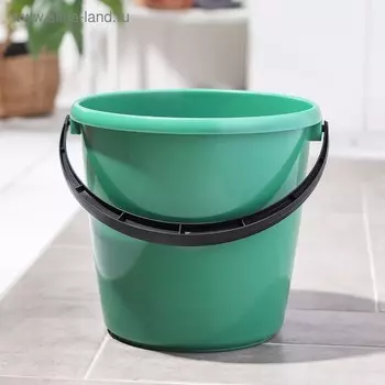 Ведро хозяйственное, 10 л, d=29 см, h=28 см, пластик, МИКС