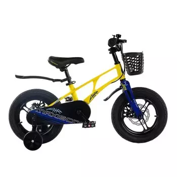 Велосипед 14'' Maxiscoo AIR Pro, цвет Желтый Матовый