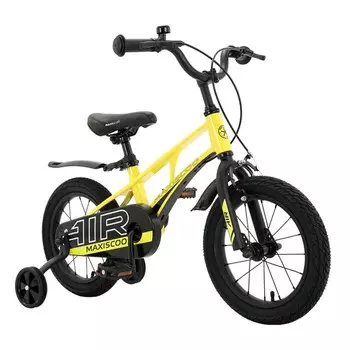 Велосипед 14" Maxiscoo Air стандарт плюс, цвет желтый