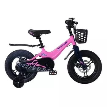 Велосипед 14'' Maxiscoo JAZZ Pro, цвет Розовый Матовый