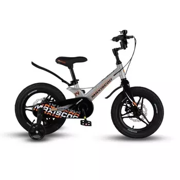Велосипед 14'' Maxiscoo SPACE Deluxe Plus, цвет Серый Жемчуг