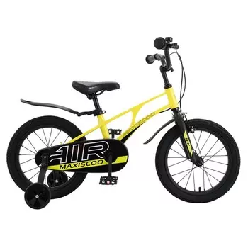 Велосипед 16" Maxiscoo Air стандарт плюс, цвет желтый