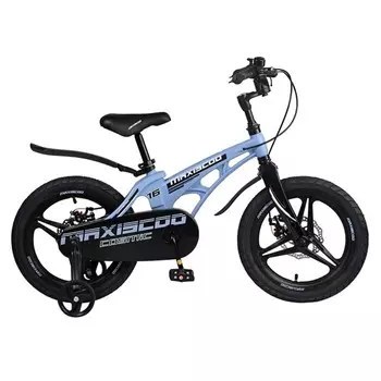 Велосипед 16" Maxiscoo Cosmic делюкс, цвет голубой матовый