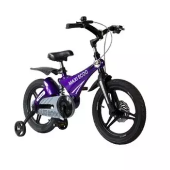 Велосипед 16" Maxiscoo Galaxy делюкс, цвет фиолетовый перламутр