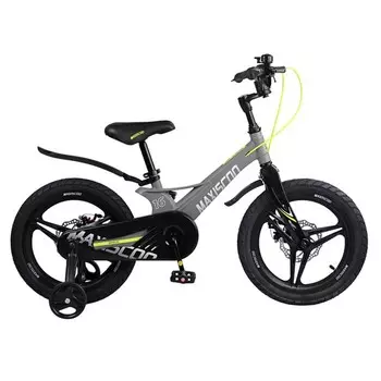 Велосипед 16" Maxiscoo Space делюкс, цвет серый матовый