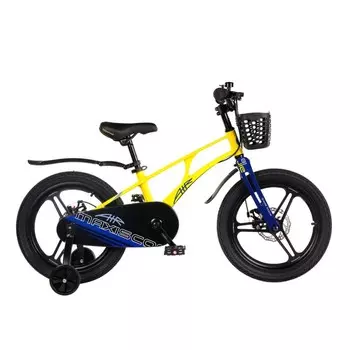 Велосипед 18'' Maxiscoo AIR Pro, цвет Желтый Матовый