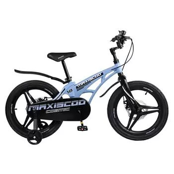 Велосипед 18" Maxiscoo Cosmic делюкс, цвет голубой матовый