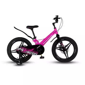 Велосипед 18'' Maxiscoo SPACE Deluxe, цвет Ультра-розовый Матовый