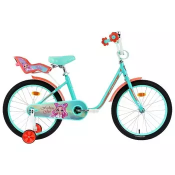 Велосипед 20" GRAFFITI Fashion Girl, цвет тиффани/персиковый