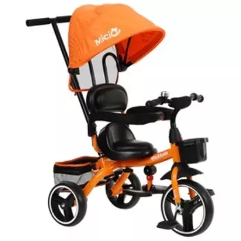 Велосипед трехколесный Micio Viottolo, колеса EVA 10"/8", цвет морковный