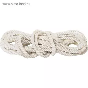 Веревка "Сибртех" х/б, 18 мм, L 11 м, крученая