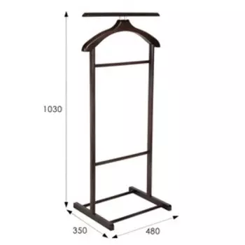 Вешалка костюмная В 21Н, 480х350х1030, венге