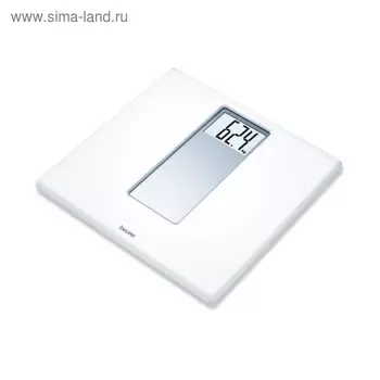 Весы напольные Beurer PS160, электронные, до 180 кг, 1хCR2032, пластик, белые