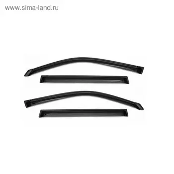 Ветровики, 4 двери, Chevrolet AVEO (Т255) седан, 2003-2011/ZAZ VIDA седан, 2011-