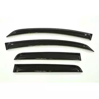Ветровики SKYWAY, Mitsubishi Colt Z30, хетчбэк 5 дверей, 2002-2012, комплект 4шт, VMt008
