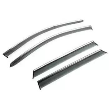 Ветровики SKYWAY, Nissan Qashqai+ 2 NJ10, 2008-2013, комплект 4шт, VN019