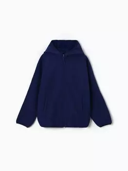 Ветровка демисезонная для мальчиков MINAKU из Softshell на флисе, непромокаемая, тёмно-синяя, рост 110 см