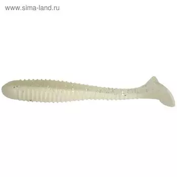 Виброхвост Helios Catcher White & Sparkles, 9 см, 5 шт. (HS-2-002)