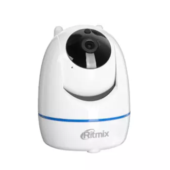 Видеокамера поворотная Ritmix IPC-210, IP, 2Мп, 1080p, Wi-Fi, датчик движ, слот д/SD карты