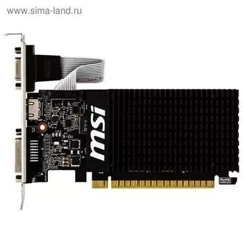 Видеокарта MSI GeForce GT 710 (2GD3H LP) 2G,64bit,DDR3,954/1600,DVI,HDMI,CRT