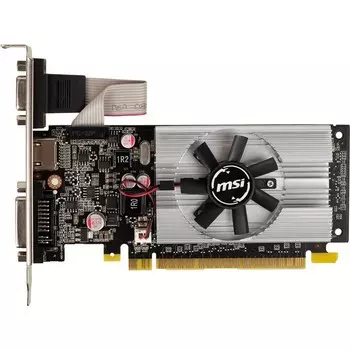 Видеокарта MSI PCI-E N210-1GD3/LP GeForce 210, 1 Гб, 64 Bit, DDR3, 460/800, DVI, HDMI , Ret 787738