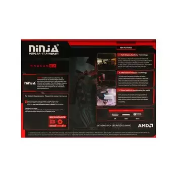 Видеокарта Ninja R9 370, 4 Гб, 256bit, GDDR5, DVI, HDMI, DP, HDCP