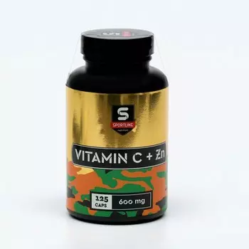 Витамины Sportline , Vitamin C+Zn , 125 капсул