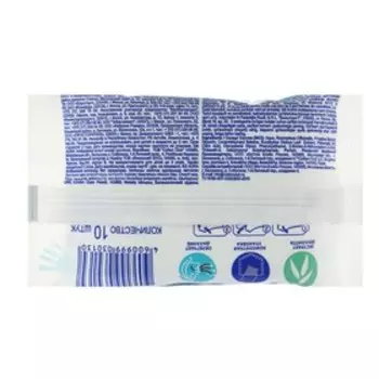 Влажные носовые платочки AURA Antibacterial 10 шт.