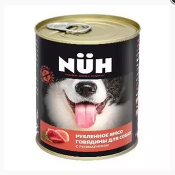 Влажный корм NUH говядина беззерновой для собак средних и крупных пород 340 гр.