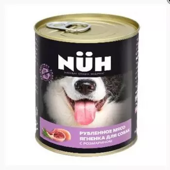 Влажный корм NUH ягненок беззерновой для собак средних и крупных пород 340 гр.