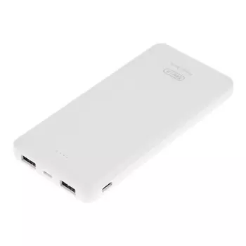 Внешний аккумулятор BYZ W3, 10000 мАч, 2 USB, 1 Type-C, 2.1 А, PD, белый