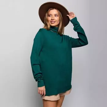 Водолазка женская цвет изумрудный, размер ONE SIZE (46-50)