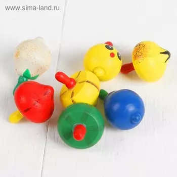 Волчок «Овощи и фрукты», МИКС