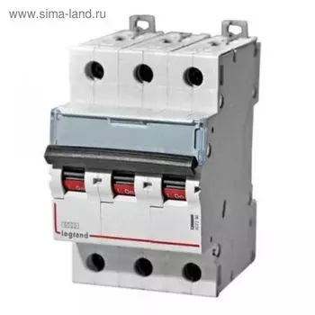 Выключатель авт. мод. Legrand, 3п, C 63А, DX3-E 6кА 407297