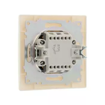 Выключатель Luazon Lighting «Антей», 10 А, 2 клавиши, скрытый монтаж, белый