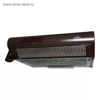 Вытяжка Elikor Davoline 50П-290-П3Л, плоская, 290 м3/ч, 3 скорости, 50 см, коричневая
