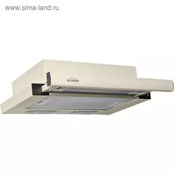 Вытяжка Elikor «Интегра» 50П-400-В2Л, встраиваемая, 400 м3/ч, 2 скорости, 50 см, бежевая