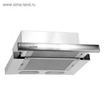 Вытяжка Elikor «Интегра» 60Н-400-В2Л1, встраиваемая, 400 м3/ч, 2 скорости, 60 см, серебристая