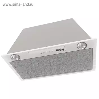 Вытяжка Körting KHI 6530 X, встраиваемая, 450 м3/ч, 3 скорости, 52 см, серебристая