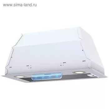 Вытяжка KRONA AMELI 600 WHITE S, встраиваемая, 550 м3/ч, 3 скорости, 60 см, белая