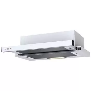 Вытяжка KRONA KERRY 600 WHITE PB, встраиваемая, 405 м3/ч, 3 скорости, 60 см, белая