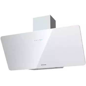 Вытяжка KRONA LIORA 900 WHITE S, наклонная, 3 скорости, 600 м3/ч, сенсор, белая