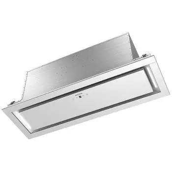 Вытяжка KRONA SELINA 900 GLASS white S, встраиваемая, 1300 м3/ч, 3 скорости, 90 см, белая