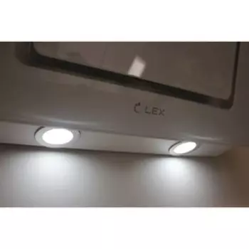 Вытяжка Lex LUNA 900 WHITE, наклонная, 800 м3/ч, 3 скорости, 90 см, белая