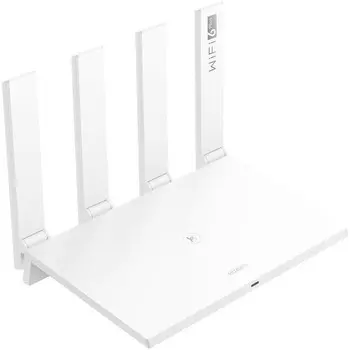 Wi-Fi роутер Huawei WS7100 (AX3 DUAL-CORE), 2976 Мбит/с, 3 порта 1000 Мбит/с, белый